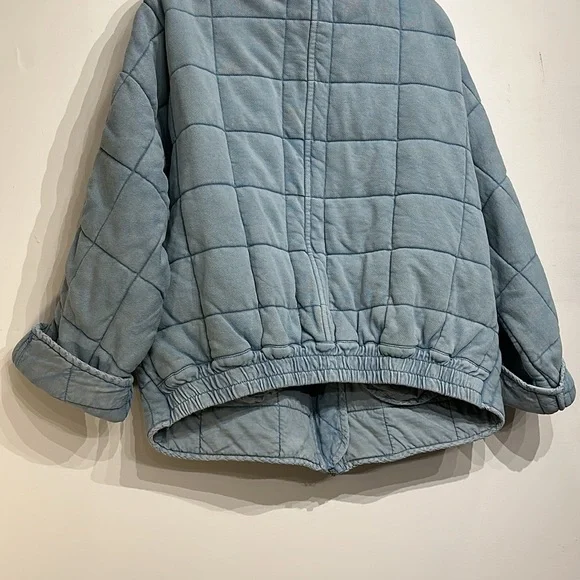 Free People Light Blue Quilted Jacket - Picture 8 of 16